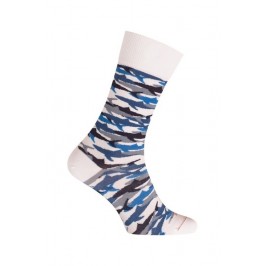  MI-CHAUSSETTES Requins coton - Sans couture - Blanc - LABONAL 345757 7000 