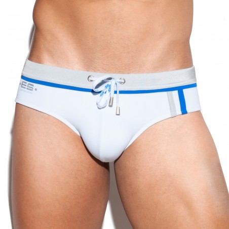 Marc white bath briefs