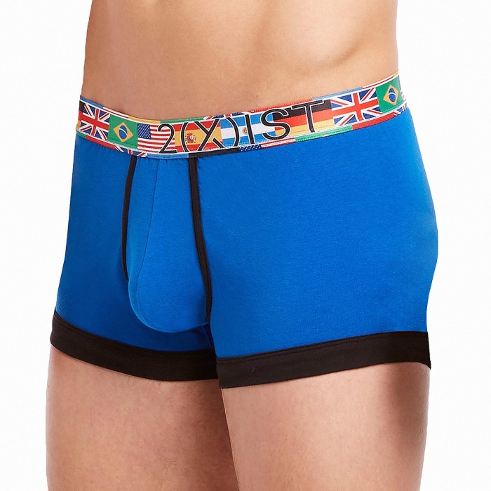  Trunk Global Games Cotton Stretch No Show bleu - 2(X)IST 046933-43332 