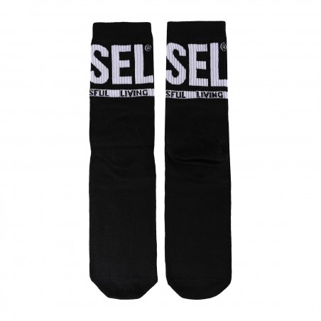 SKM-RAY - große Logo-Socken - schwarz