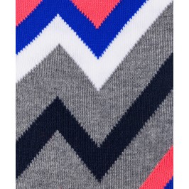  Chaussettes Stripe Zig Zag gris - BURLINGTON 20573-3390 