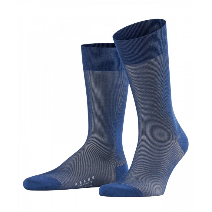  Chaussettes Fine Shadow Wool - bleu - FALKE 13189-6002 