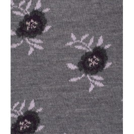  Chaussettes Fleurs Laine Gris - LABONAL 38994 3200 