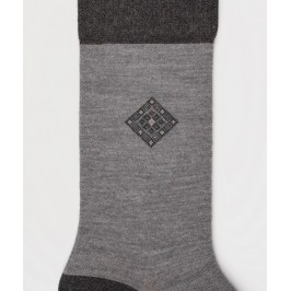  Chaussettes Losange Laine Gris - LABONAL 38993-3200 