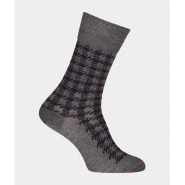  Chaussettes Pied de coq Laine Gris - LABONAL 38991 3200 