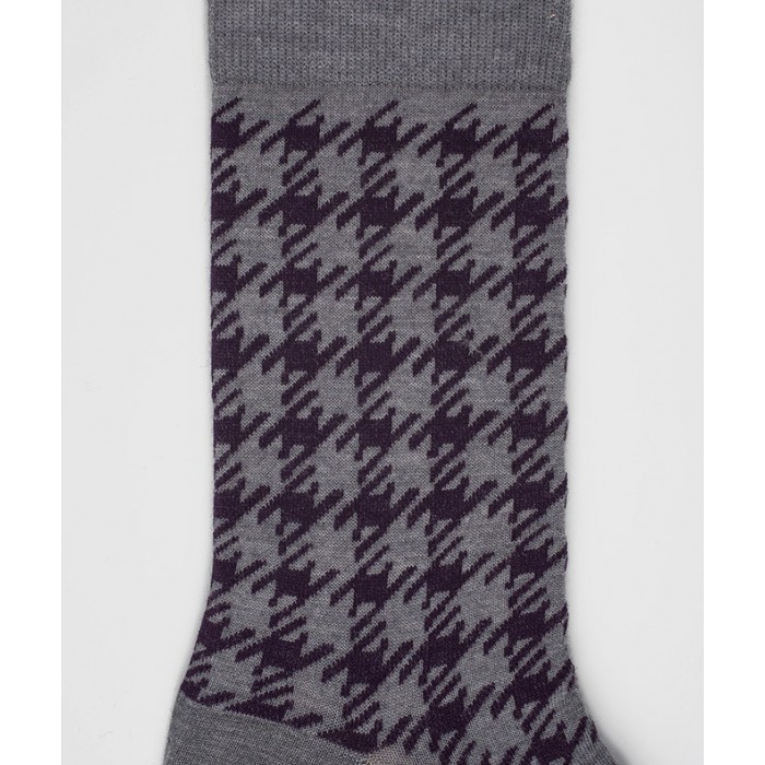  Chaussettes Pied de coq Laine Gris - LABONAL 38991 3200 