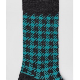  Chaussettes Pied de coq Laine Anthracite - LABONAL 38991 3000 