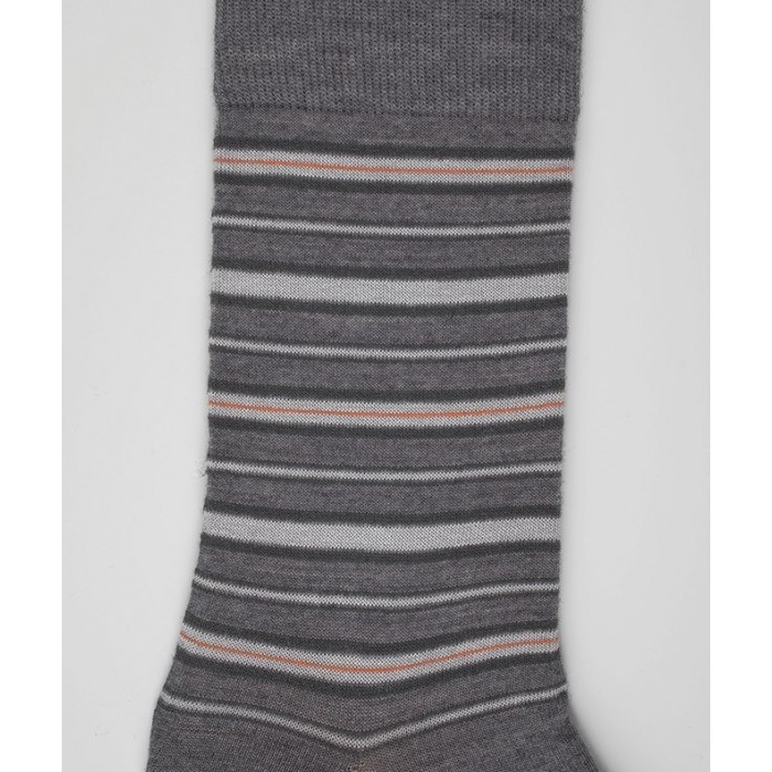  Chaussettes Rayures Laine Gris - LABONAL 38987 3200 