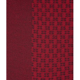  Chaussettes Ajourées bicolores vertical Laine Rouge - LABONAL 38883 9100 