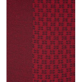  Chaussettes Ajourées bicolores vertical Laine Rouge - LABONAL 38883 9100 