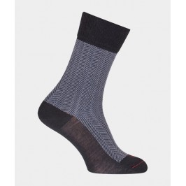  Chaussettes Chevrons Laine Bleu - LABONAL 38996 1000 