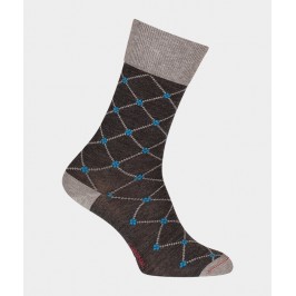  Chaussettes Croisillons Laine Gris - LABONAL 38997 3000 