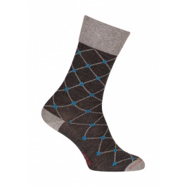  Chaussettes Croisillons Laine Gris - LABONAL 38997 3000 