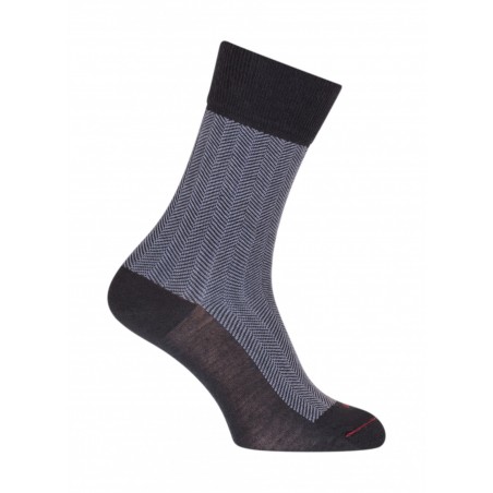 Chaussettes Chevrons Laine Bleu