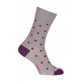  Chaussettes Pois Laine Gris - LABONAL 38995 3200 