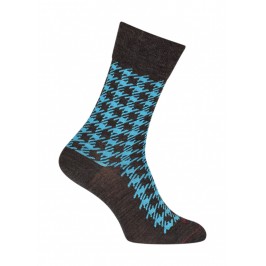  Chaussettes Pied de coq Laine Anthracite - LABONAL 38991 3000 