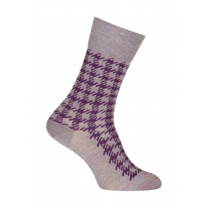  Chaussettes Pied de coq Laine Gris - LABONAL 38991 3200 