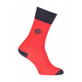  Chaussettes Losange Laine Rouge - LABONAL 38993 9200 