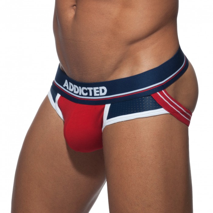  Jockstrap Push up sport - rouge - ADDICTED AD744-C06 