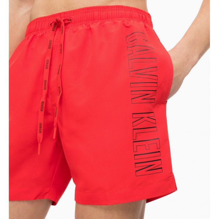  Short de bain Medium Drawstring - rouge - CALVIN KLEIN KM0KM00291-655 