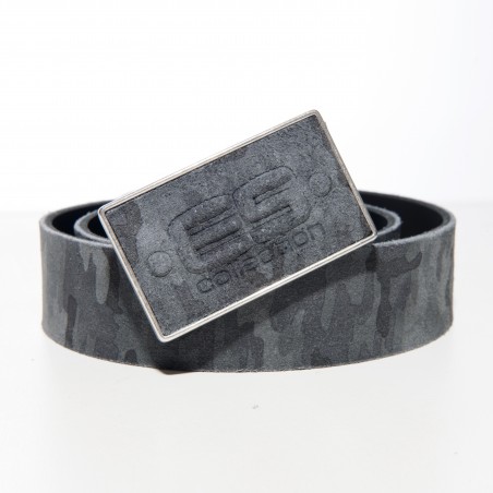 Camo Leder Gürtel - Grau