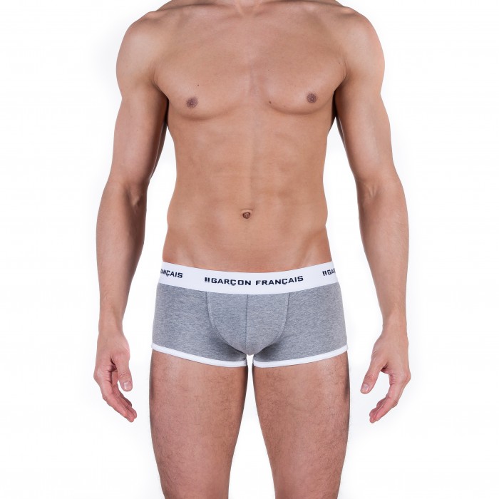 Il boxer grigio - GARÇON FRANÇAIS SHORTY12 GRIS CHINE