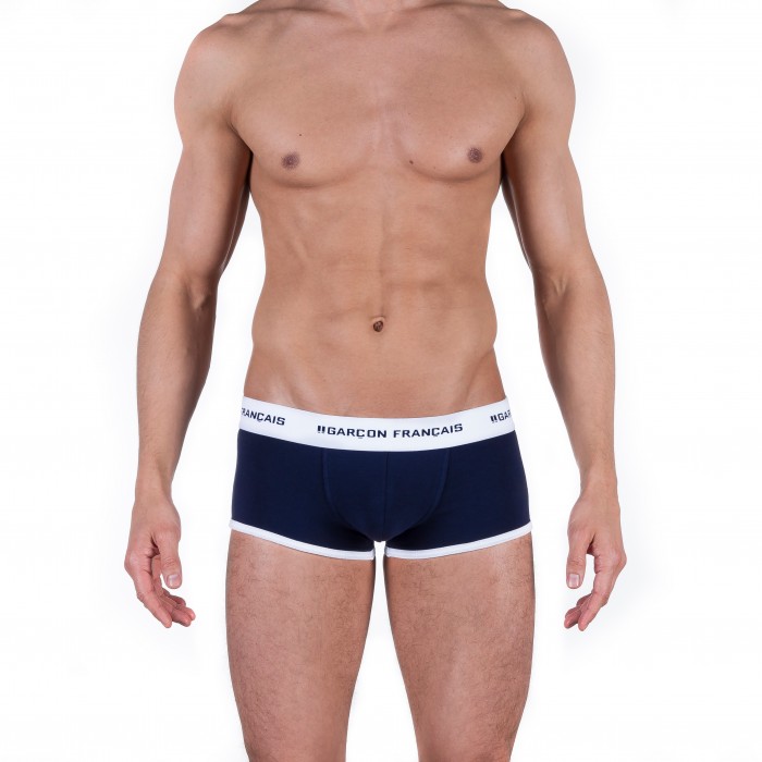 Le Boxer marine - GARÇON FRANÇAIS SHORTY12 BLEU MARINE