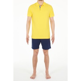  Louis Short-sleeved polo - Yellow - HOM 400454-1277 