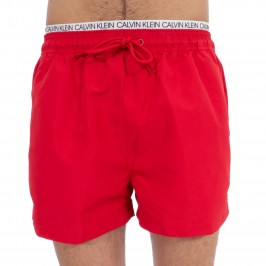  Short de bain court avec double ceinture - noir - CALVIN KLEIN KM0KM00310-654 