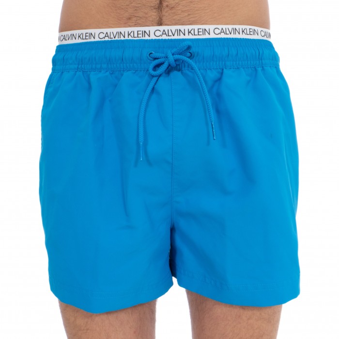  Short de bain court avec double ceinture - noir - CALVIN KLEIN KM0KM00310-439 