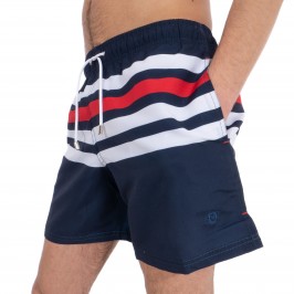  Short de bain rayé tricolore - GUASCH SC661-D.163 