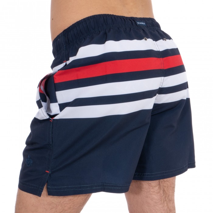  Short de bain rayé tricolore - GUASCH SC661-D.163 