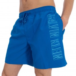  Pantaloncini da bagno con cordoncino medio blu - CALVIN KLEIN *KM0KM00291-446 