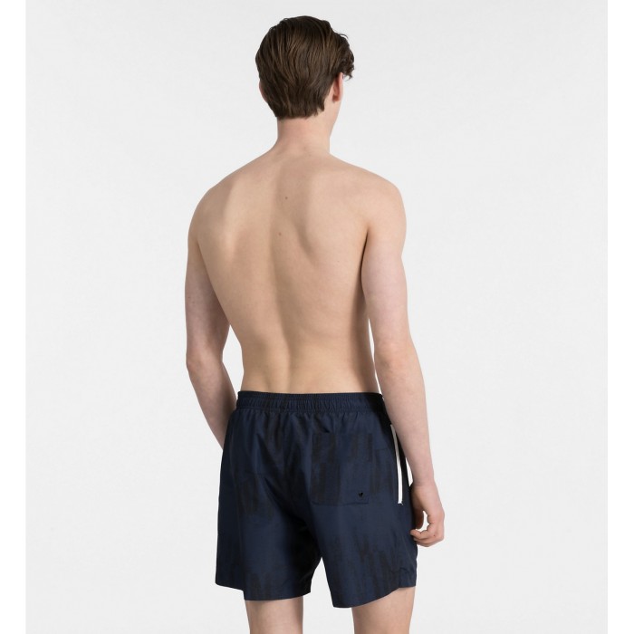  Short de bain Ck logo imprimé blue shadow - CALVIN KLEIN KM0KM00148 483 