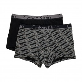  Boxer aderenti in confezione da 2 - Calvin Klein ID nero e grigio - CALVIN KLEIN *NU8643A-VDP 