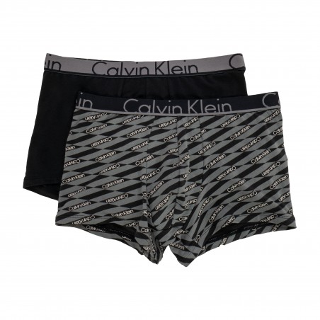 Boxer aderenti in confezione da 2 - Calvin Klein ID nero e grigio