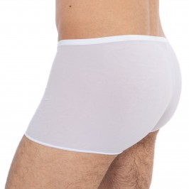  Boxer court Plumes - blanc - HOM 404755-0003 