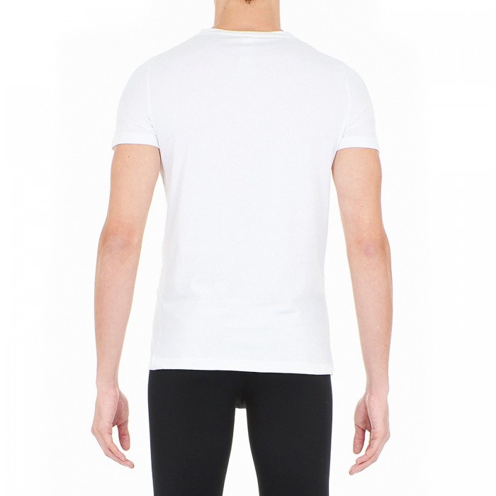  T-shirt col V Supreme Cotton - blanc - HOM 401331-0003 