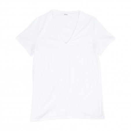 White V-neck T-shirt -