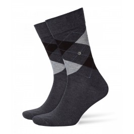  Chaussettes Burlington King - gris - BURLINGTON 21020-3081 