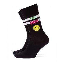  Chaussettes Smiley Sucker noir - BURLINGTON 21833-3000 