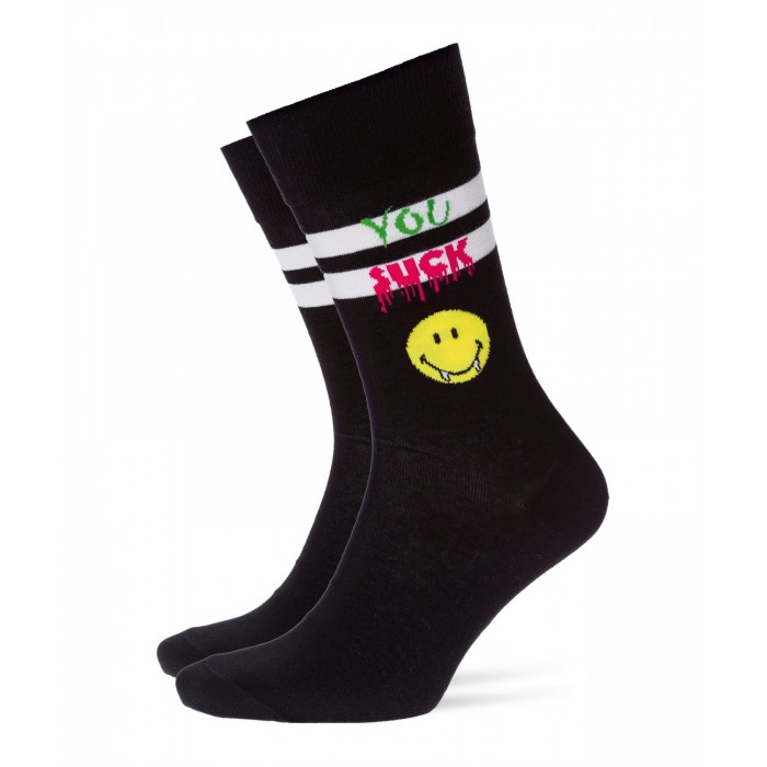  Chaussettes Smiley Sucker noir - BURLINGTON 21833-3000 