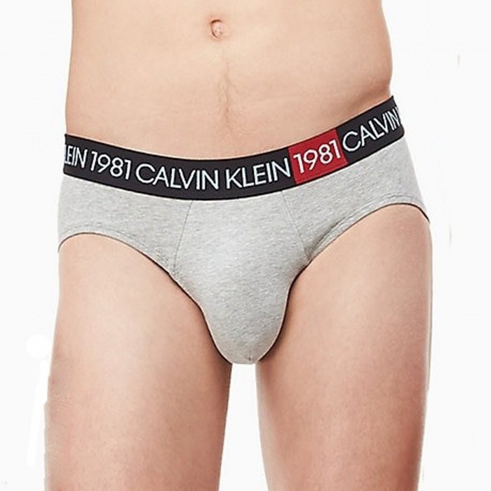  Slip STATEMENT 1981 Bold - Gris - CALVIN KLEIN *NB2049A-080 