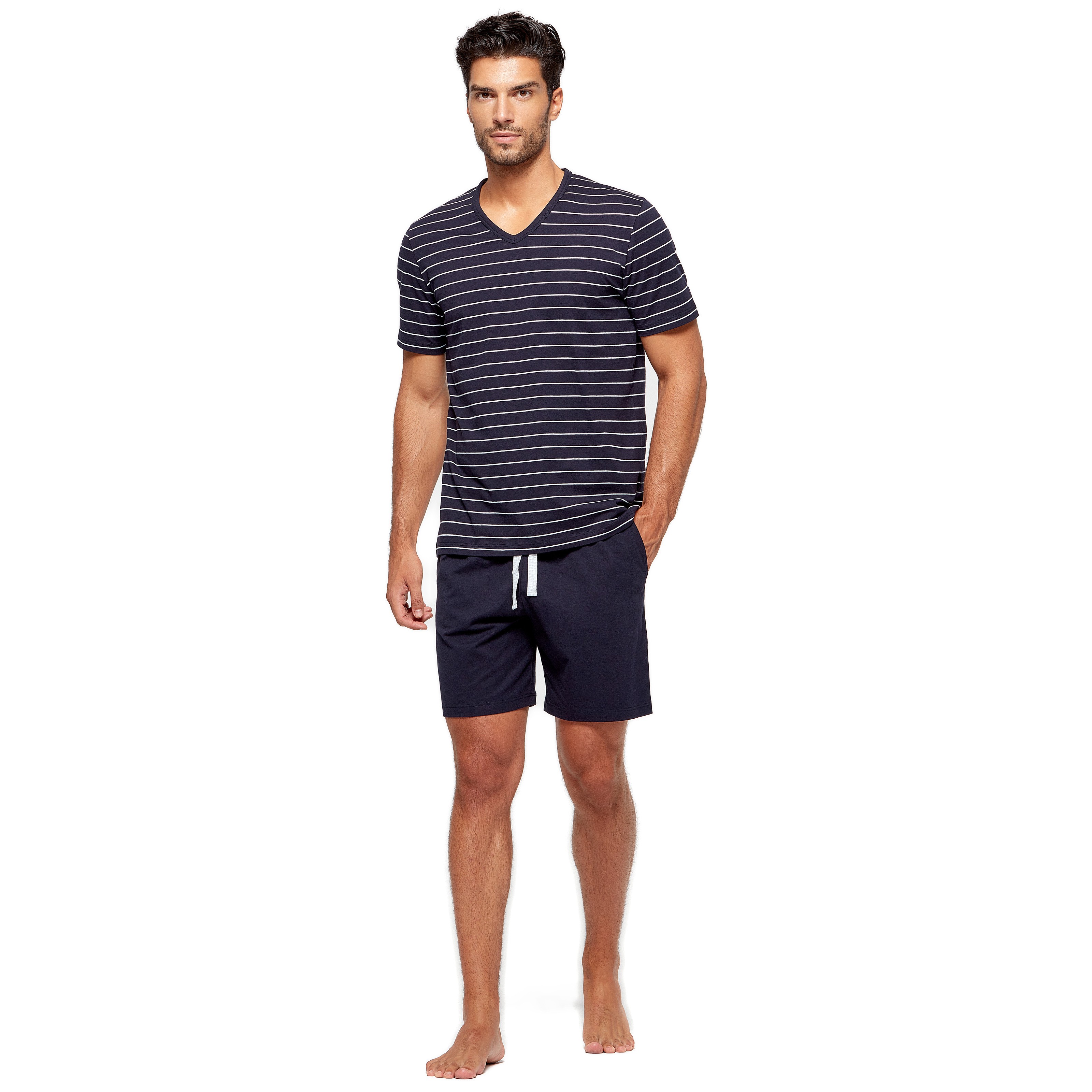 Blue organic short pyjamas: Short pajamas for man brand Impetus for...