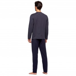  Pyjama ORGANIC rayé - bleu - IMPETUS GO61024-039 