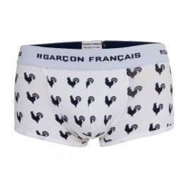 Boxer coqs - blanc - GARÇON FRANÇAIS SHORTY18-BLANC COQS