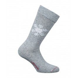  MI-CHAUSSETTES  Flocon Cachemire et Laine Gris - LABONAL 38135-3200 