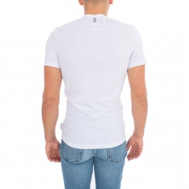  T-Shirt Stretch Cotton - blanc - BIKKEMBERGS B41300T41-1100 