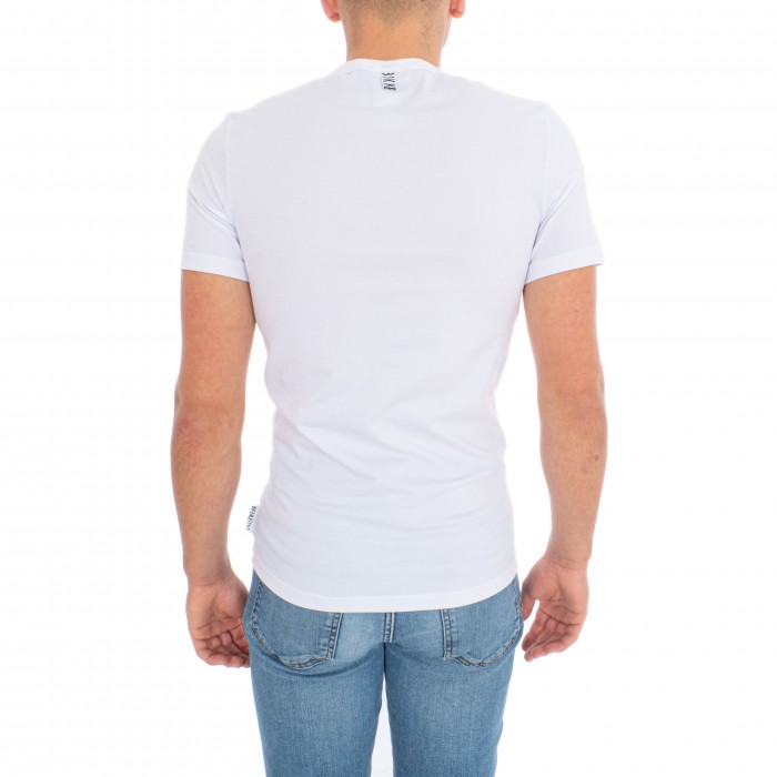  T-Shirt Stretch Cotton - blanc - BIKKEMBERGS B41300T41-1100 