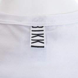  T-Shirt Stretch Cotton - blanc - BIKKEMBERGS B41300T41-1100 